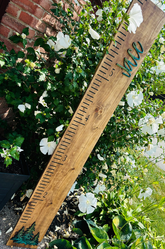 Custom 3D Growth Chart with Epoxy Coating Accent